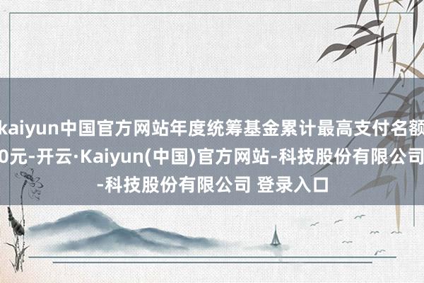 kaiyun中国官方网站年度统筹基金累计最高支付名额为290000元-开云·Kaiyun(中国)官方网站-科技股份有限公司 登录入口